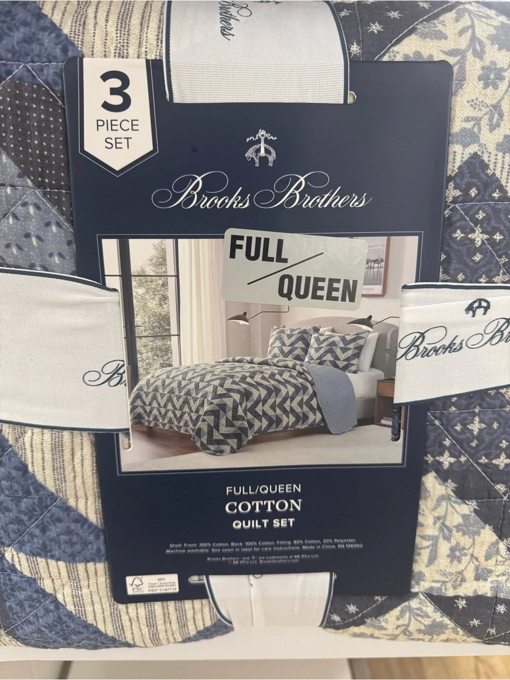 Brooks Brothers Patchwork Quilt set